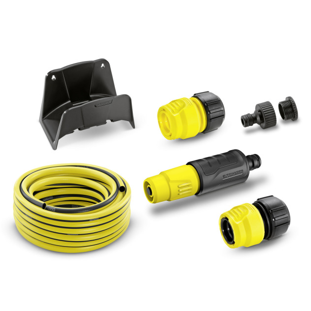 Slangset Basic 1/2" 15 m + wandhouder