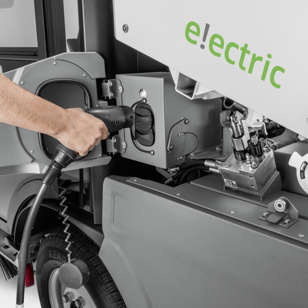 Veeg-/zuigmachine voor gemeenten MC 250 e!ectric