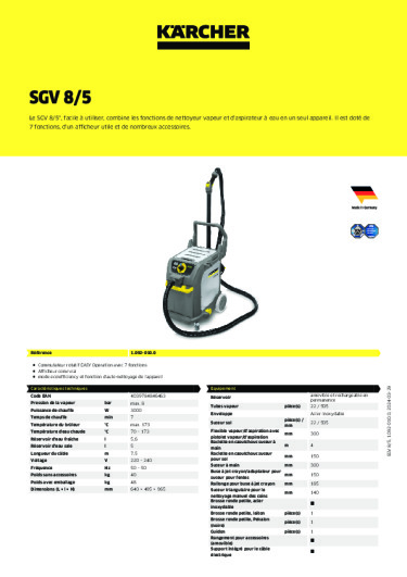 Informations sur le produit
