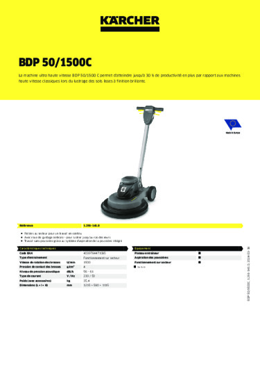 Informations sur le produit