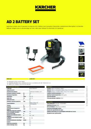 Informations sur le produit