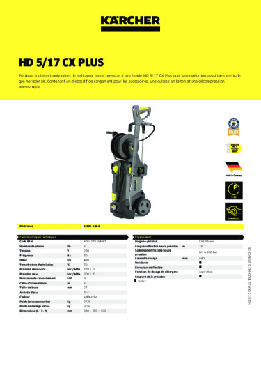 Informations sur le produit