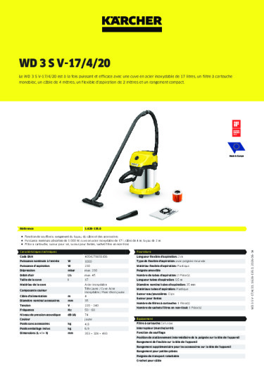 Informations sur le produit