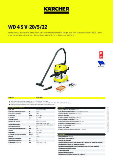 Informations sur le produit