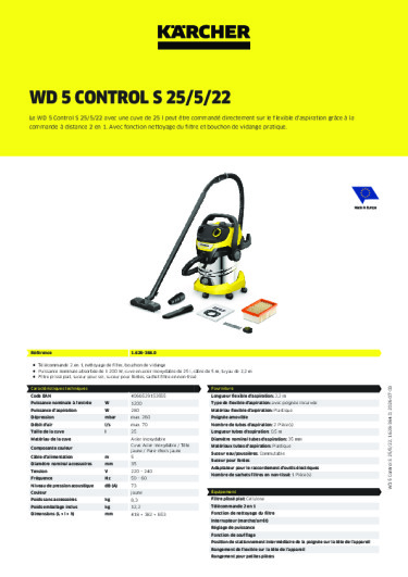 Informations sur le produit