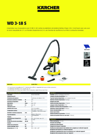 Informations sur le produit
