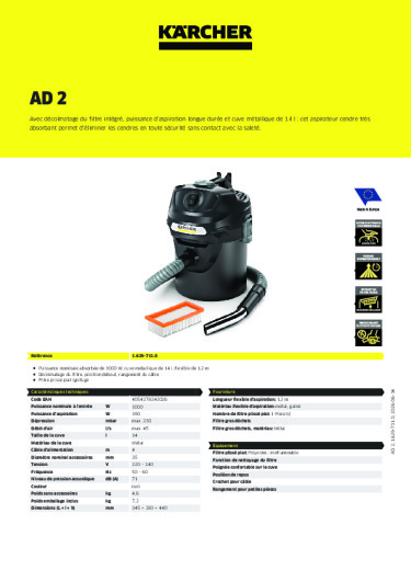 Informations sur le produit