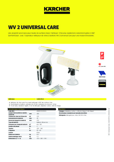 Informations sur le produit