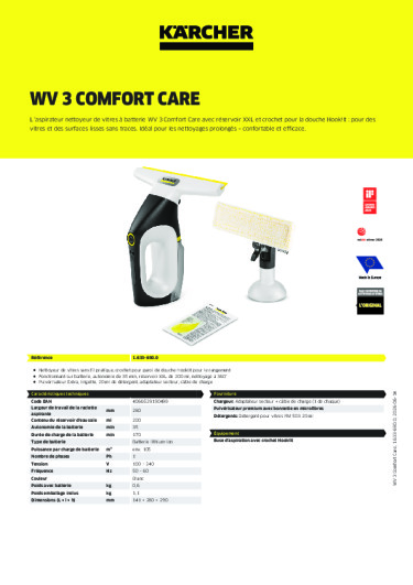 Informations sur le produit