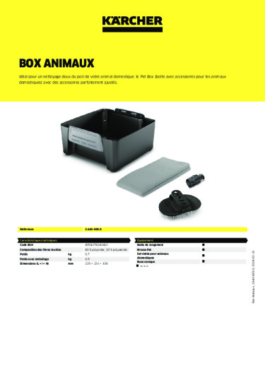 Informations sur le produit